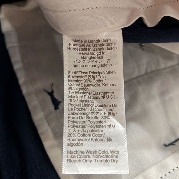 J. Crew Factory navy Blue 7" Flex chino shorts size 31 NWOT - Picture 7 of 8